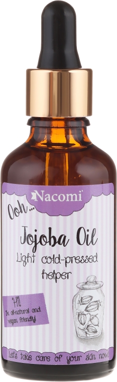 Olej jojoba z pipetą - Nacomi Jojoba Oil — фото N1