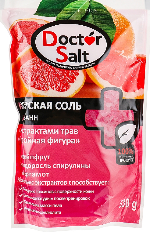 Sól morska do kąpieli z ekstraktami ziołowymi Smukła sylwetka - Doctor Salt — Zdjęcie N1