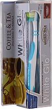 Zestaw wybielający zęby dla miłośników kawy i herbaty, niebieski - White Glo Coffee & Tea Drinkers Formula Whitening Toothpaste (toothpaste/100ml + toothbrush) — Zdjęcie N1