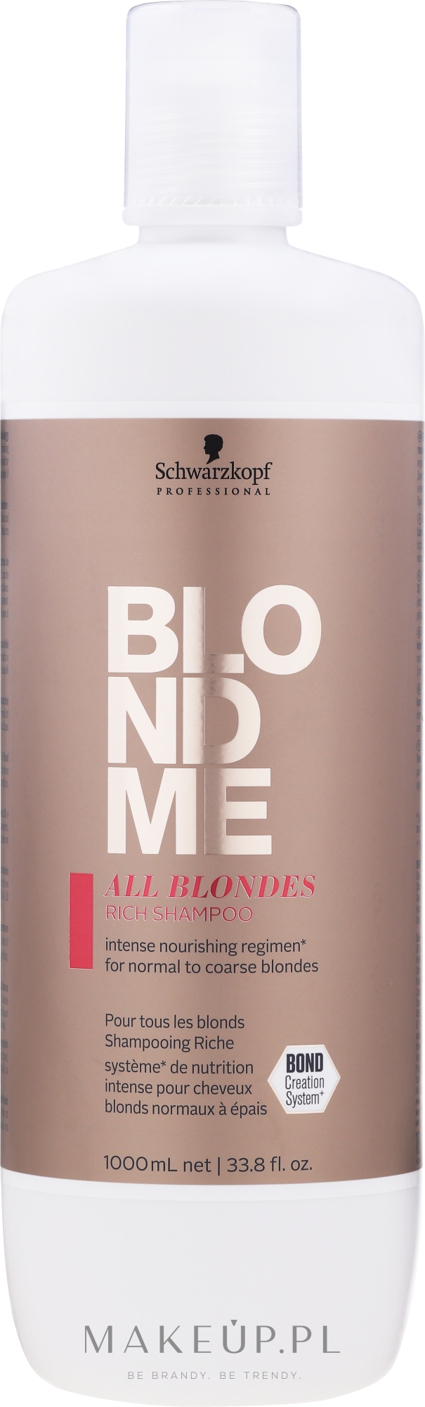 Odżywczy szampon do włosów - Schwarzkopf Professional Blondme All Blondes Rich Shampoo — Zdjęcie 1000 ml