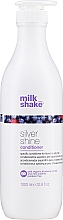 Odżywka do siwych i blond włosów nadająca im blask - Milk Shake Silver Shine Conditioner — Zdjęcie N3