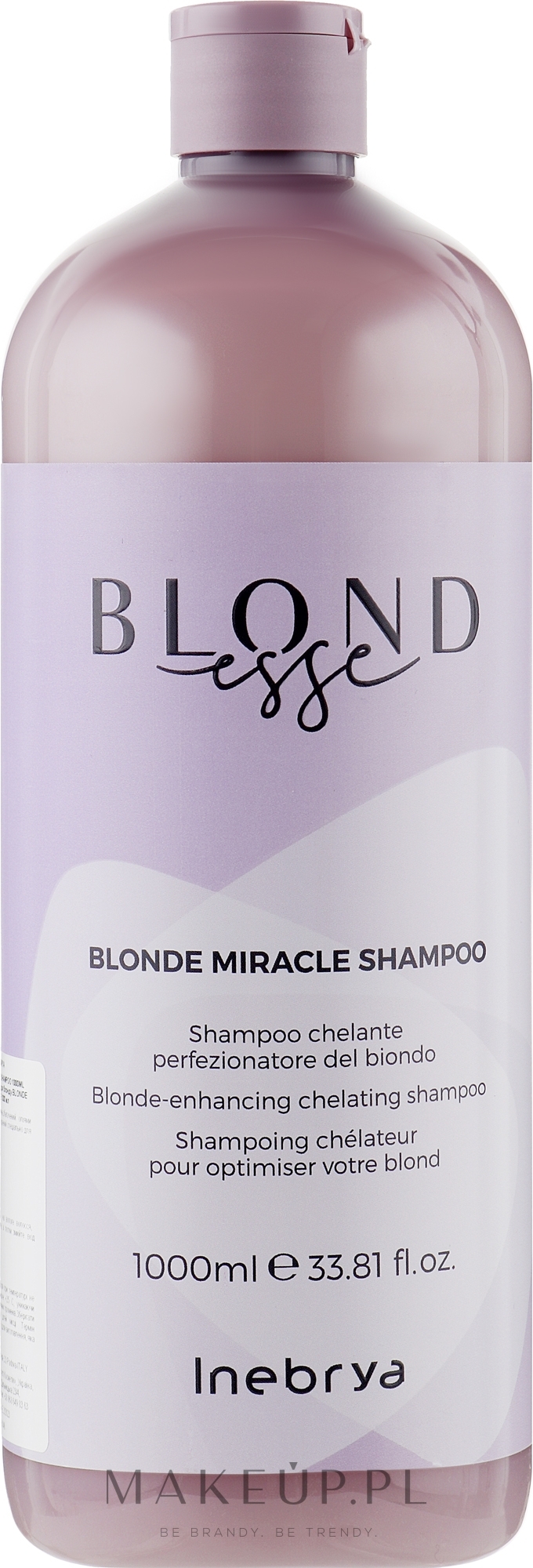 Szampon do włosów blond - Inebrya Blondesse Blonde Miracle Shampoo — Zdjęcie 1000 ml