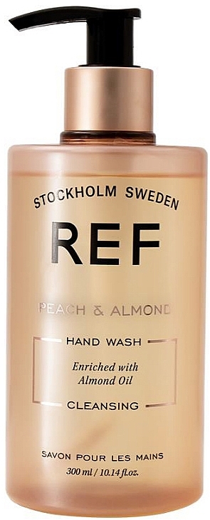 Mydło w płynie do rąk - REF Hand Wash Peach & Almond — Zdjęcie N1