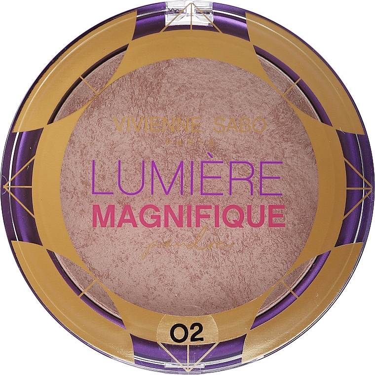 Kompaktowy puder rozświetlający do twarzy - Vivienne Sabo Lumiere Magnifique Poudre — Zdjęcie N2