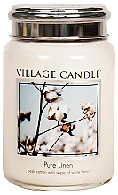 Kup Świeca zapachowa w słoiku, bawełna - Village Candle Pure Linen