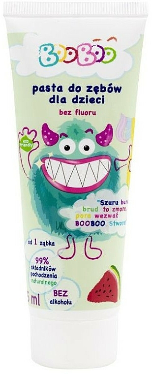 Pasta do zębów dla dzieci bez fluoru Arbuz - Booboo — Zdjęcie N1