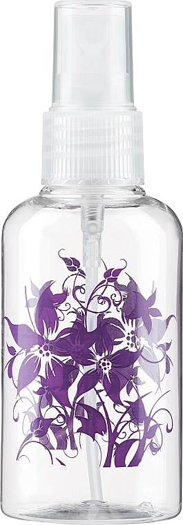 Butelka z atomizerem, 75 ml, fioletowe kwiaty - Top Choice — Zdjęcie N1