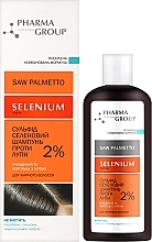 Szampon przeciwłupieżowy do włosów przetłuszczających się z siarczkiem sodu - Pharma Group Saw Palmetto Shampoo — Zdjęcie N2