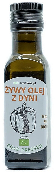 PRZECENA! Olej z pestek dyni - LOV Organic Living Pumpkin Oil Cold Pressed * — Zdjęcie N1