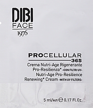 Odżywczy prebiotyczny krem do twarzy z filtrami UV - DIBI Milano Procellular 365 Nutri-Age Pro-Resilience Renewing Cream With Uv Filters (próbka) — Zdjęcie N1