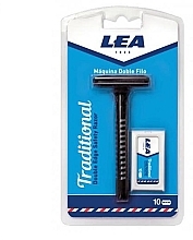 Kup Maszynka do golenia + 10 wymiennych żyletek - Lea Traditional Shaving Razor + 10 Blades