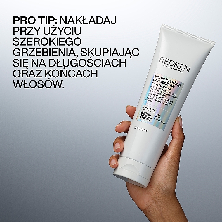 Intensywnie odżywcza maska do włosów - Redken Acidic Bonding Concentrate 5-Min Liquid Mask — Zdjęcie N4