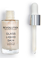Rozświetlająca baza pod makijaż - Makeup Revolution Glass Liquid Skin Primer Serum  — Zdjęcie N3