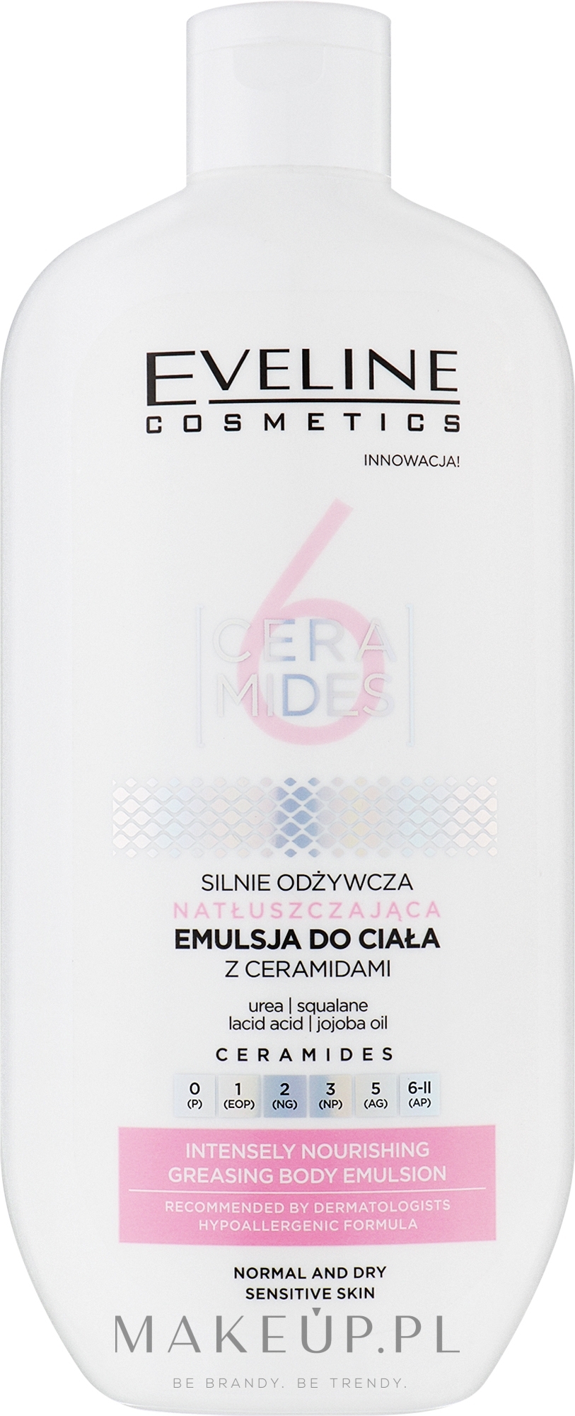Emulsja do ciała - Eveline Cosmetics 6 Ceramides Intensely Nourishing Body Emulsion — Zdjęcie 350 ml