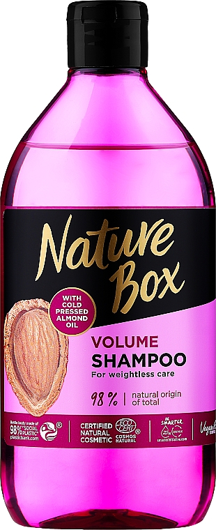 Szampon do włosów z olejem ze słodkich migdałów - Nature Box Almond Oil Shampoo