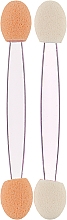 Aplikatory do cieni dwustronne, 6,5 cm, 10 sztuk, liliowy - Silver Style — Zdjęcie N2