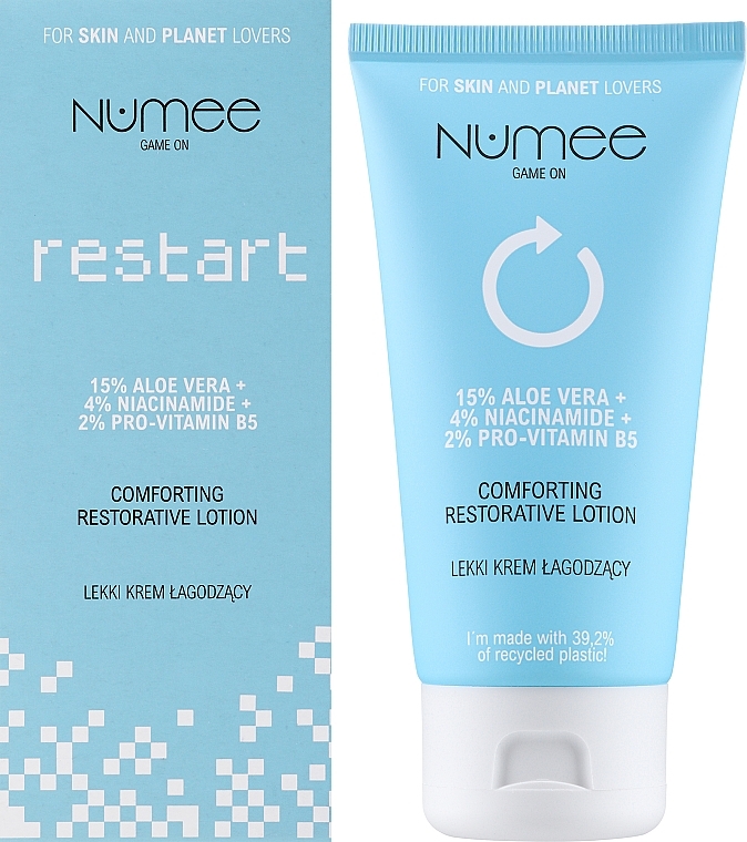 Rewitalizujący balsam do twarzy - Numee Game On Restart Comforting Restorative Lotion — Zdjęcie N1