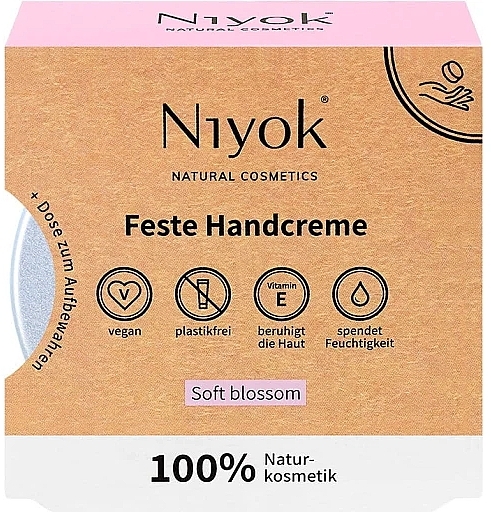 Krem do rąk w kostce - Niyok Solid Hand Cream Soft Blossom — Zdjęcie N1