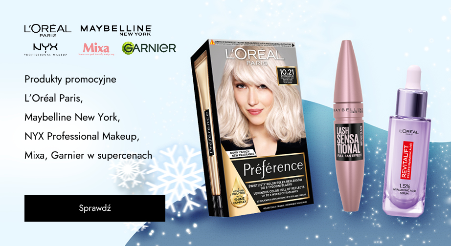 Promocja L'Oréal Paris, Maybelline New York, NYX Professional Makeup, Mixa, Garnier