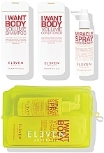 Kup Zestaw - Eleven Australia Volume Trio With Neon Bag (shm/300ml + cond/300ml + h/spray/125ml + bag)