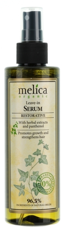 Odbudowujące serum bez spłukiwania do włosów - Melica Organic Leave-in Restorative Serum — Zdjęcie N1