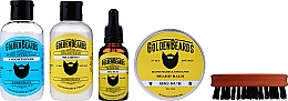 Zestaw do brody - Golden Beards Starter Beard Kit Big Sur (balm 60 ml + oil 30 ml + shmp 100 ml + cond 100 ml + brush) — Zdjęcie N2