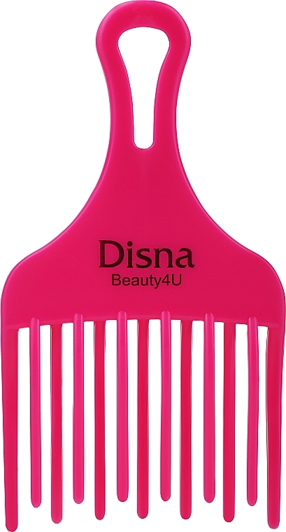 Grzebień do włosów afro, PE-401,18,2 cm, różowy - Disna Ahuecador Comb — Zdjęcie N1