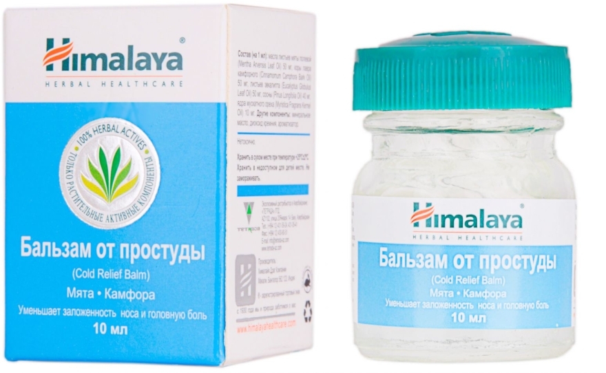 Balsam łagodzący objawy przeziębienia Mięta i kamfora - Himalaya Herbals Cold Balm