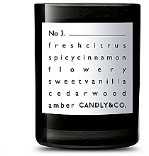 Świeca zapachowa - Candly & Co No.3 Candle Cytrusy/Cynamon — Zdjęcie N1
