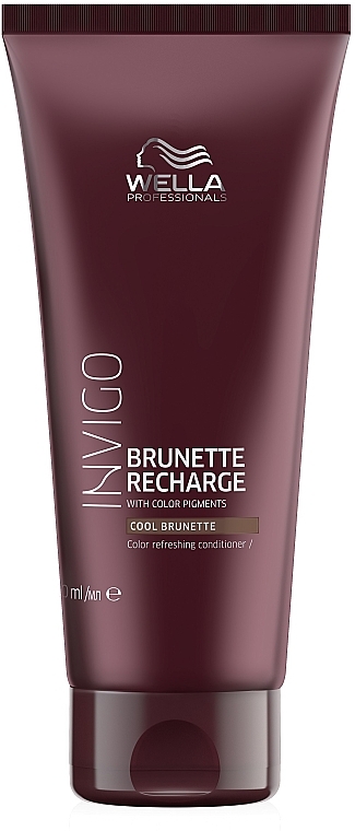 WYPRZEDAŻ Odżywka odświeżająca kolor włosów w chłodnych odcieniach brązu - Wella Professionals Invigo Color Recharge Cool Brunette Conditioner * — Zdjęcie N1