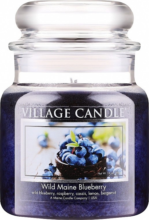 Świeca zapachowa w słoiku - Village Candle Wild Maine Blueberry — Zdjęcie N2