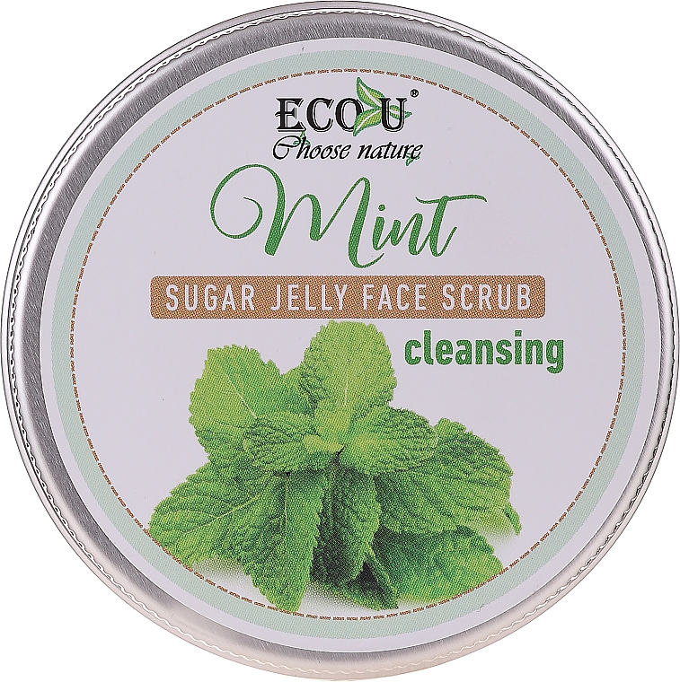 Oczyszczająca peelingująca galaretka do twarzy Mięta - Eco U Cleansing Mint Sugar Jelly Face Scrub — Zdjęcie N1