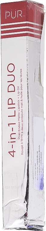 PRZECENA! Matowa szminka z olejkiem 4w1 - Pur 4-in-1 Lip Duo Dual-Ended Matte Lipstick & Lip Oil * — Zdjęcie N2