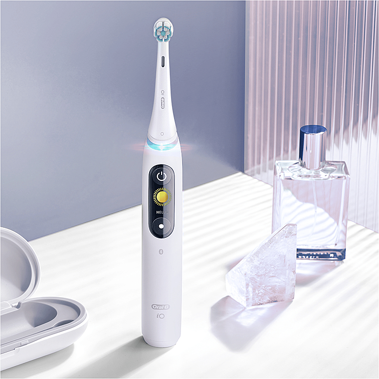 Nasadki do szczoteczki elektrycznej do zębów, białe, 4 szt. - Oral-B iO Gentle Care — Zdjęcie N8