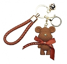 Breloczek do kluczy Sweet Bear, brązowy - Ecarla  — Zdjęcie N1