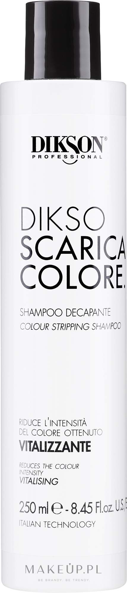 Szampon zmniejszający intensywność koloru włosów farbowanych - Dikson Scaricacolore Shampoo Decapante — Zdjęcie 250 ml