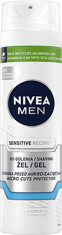 Regenerujący żel do golenia dla mężczyzn - NIVEA MEN Sensitive Recovery Shaving Gel