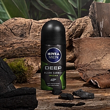 Antyperspirant w kulce dla mężczyzn - NIVEA MEN Deep Black Carbon Amazonia Anti-Perspirant — Zdjęcie N3