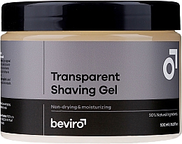 Kup PRZECENA! Transparentny żel do golenia - Beviro Transparent Shaving Gel *