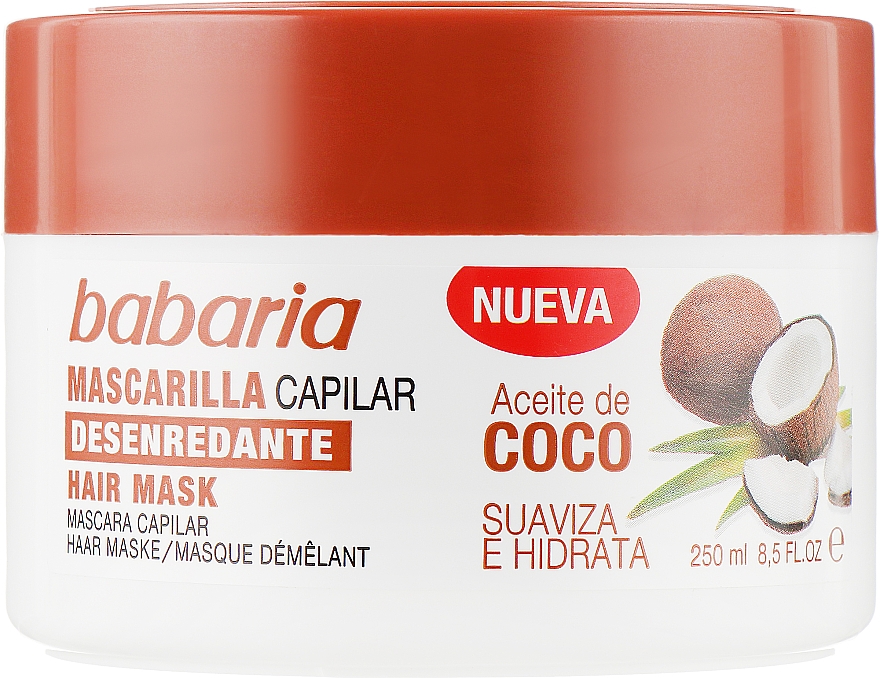 Maska do włosów z olejem kokosowym - Babaria Hair Mark Coconut Oil