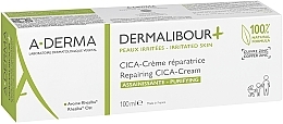 Regenerujący krem do twarzy, ciała i błon śluzowych dla niemowląt, dzieci i dorosłych - A-Derma Dermalibour + Repairing CICA-Cream — Zdjęcie N4