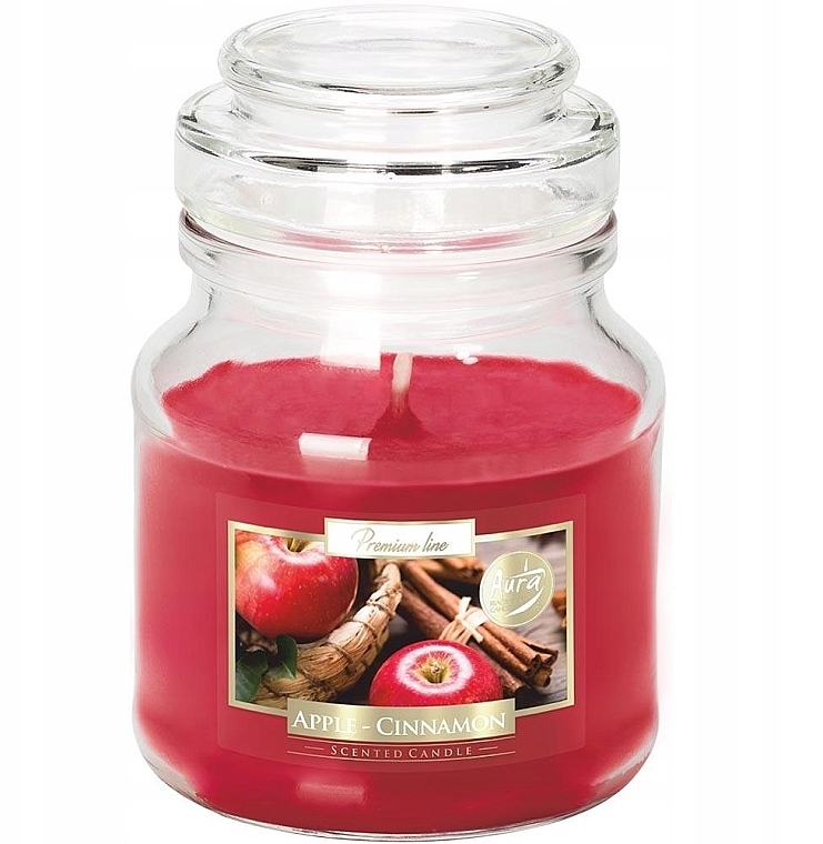 Świeca zapachowa w szkle Jabłko i cynamon - Bispol Scented Candle Apple & Cinnamon — Zdjęcie N1