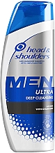 Szampon przeciwłupieżowy Deep Cleansing z węglem aktywnym - Head & Shoulders Men Ultra  — Zdjęcie N1