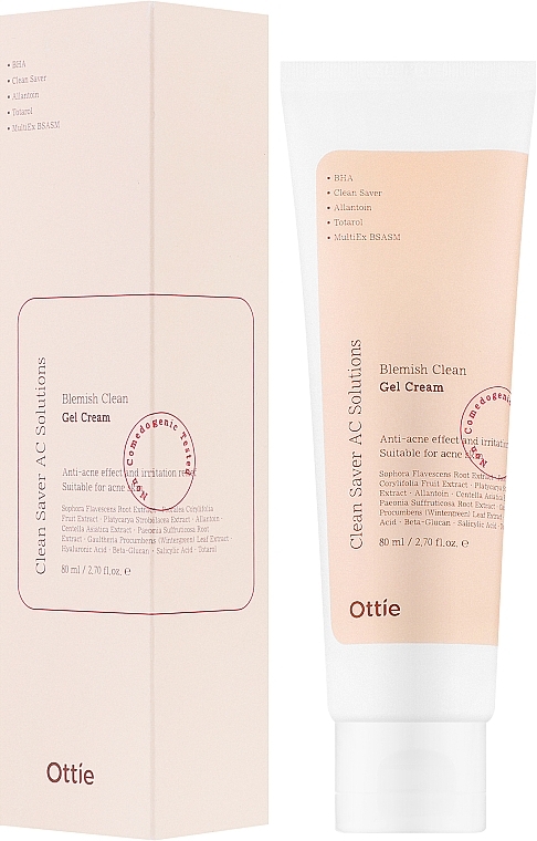 Krem-żel do skóry problematycznej - Ottie Blemish Clean Gel Cream — Zdjęcie N2