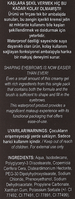 Żel do stylizacji brwi - Pastel Profashion Eyebrow Designer Gel 2 In 1 Filler & Shaper Brow Palette — Zdjęcie N3