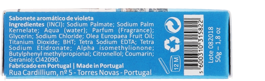 Naturalne mydło w kostce - Essencias De Portugal Living Portugal Nazare Violet — фото N3