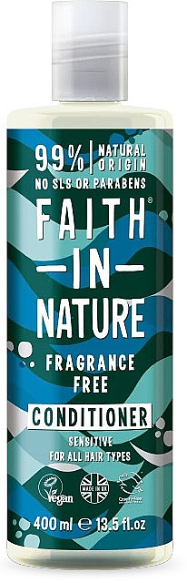 Bezzapachowa odżywka do wszystkich rodzajów włosów - Faith in Nature Fragrance Free Conditioner — Zdjęcie N1