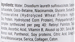 Skoncentrowany szampon bez siarczanów z fitokeratyną do naprawy zniszczonych włosów - Amore Phytokeratine Keratine Therapy Shampoo — Zdjęcie N3