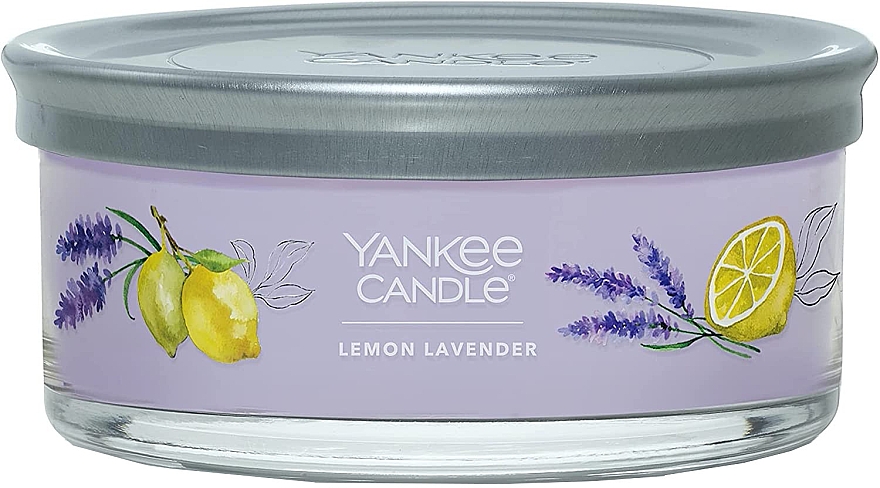 Świeca zapachowa na podstawce Lemon Lavender, 5 knotów - Yankee Candle Lemon Lavender Tumbler — Zdjęcie N1
