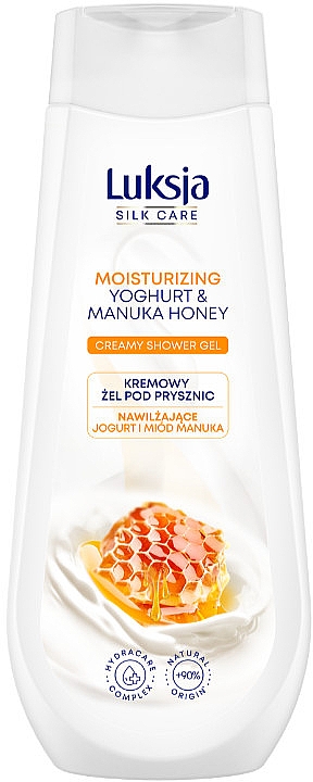 Żel pod prysznic Jogurt i miód manuka - Luksja Silk Care Moisturizing Yoghurt & Manuka Honey Creamy Shower Gel — Zdjęcie N1